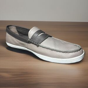 Cole Haan Men’s Penny Loafer Size 11M Gray Pebbled Leather Casual Slip-On